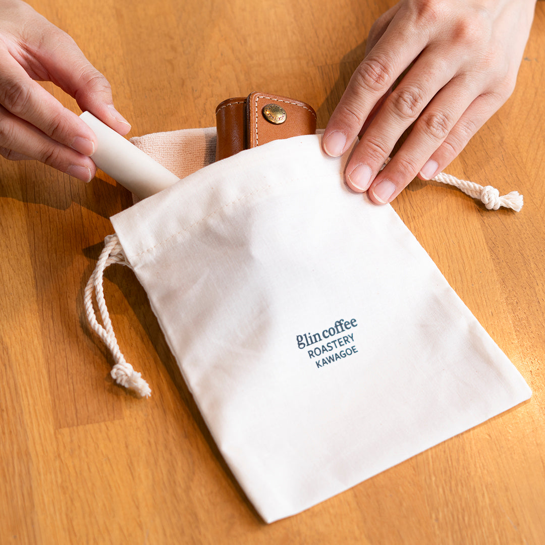 glin coffee オリジナル コットン巾着袋