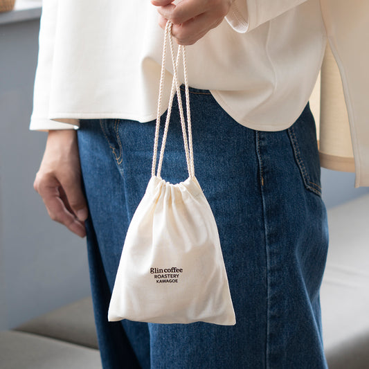 glin coffee オリジナル コットン巾着袋