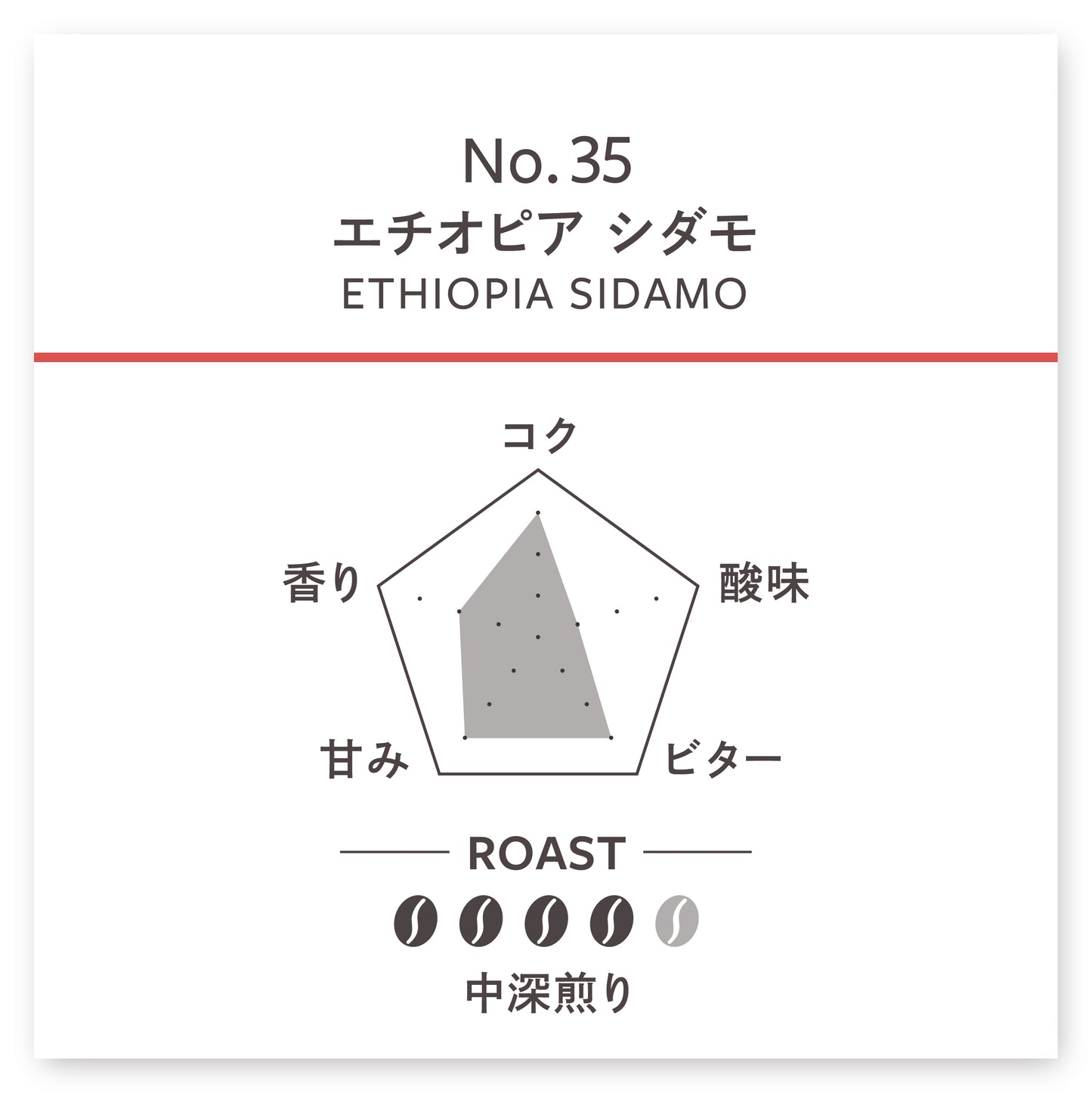 【中煎深り】エチオピア シダモ