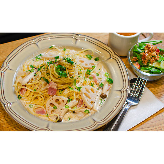 9月4日スタート！U_PLACE店限定 『秋野菜とベーコンの和風クリームパスタ』